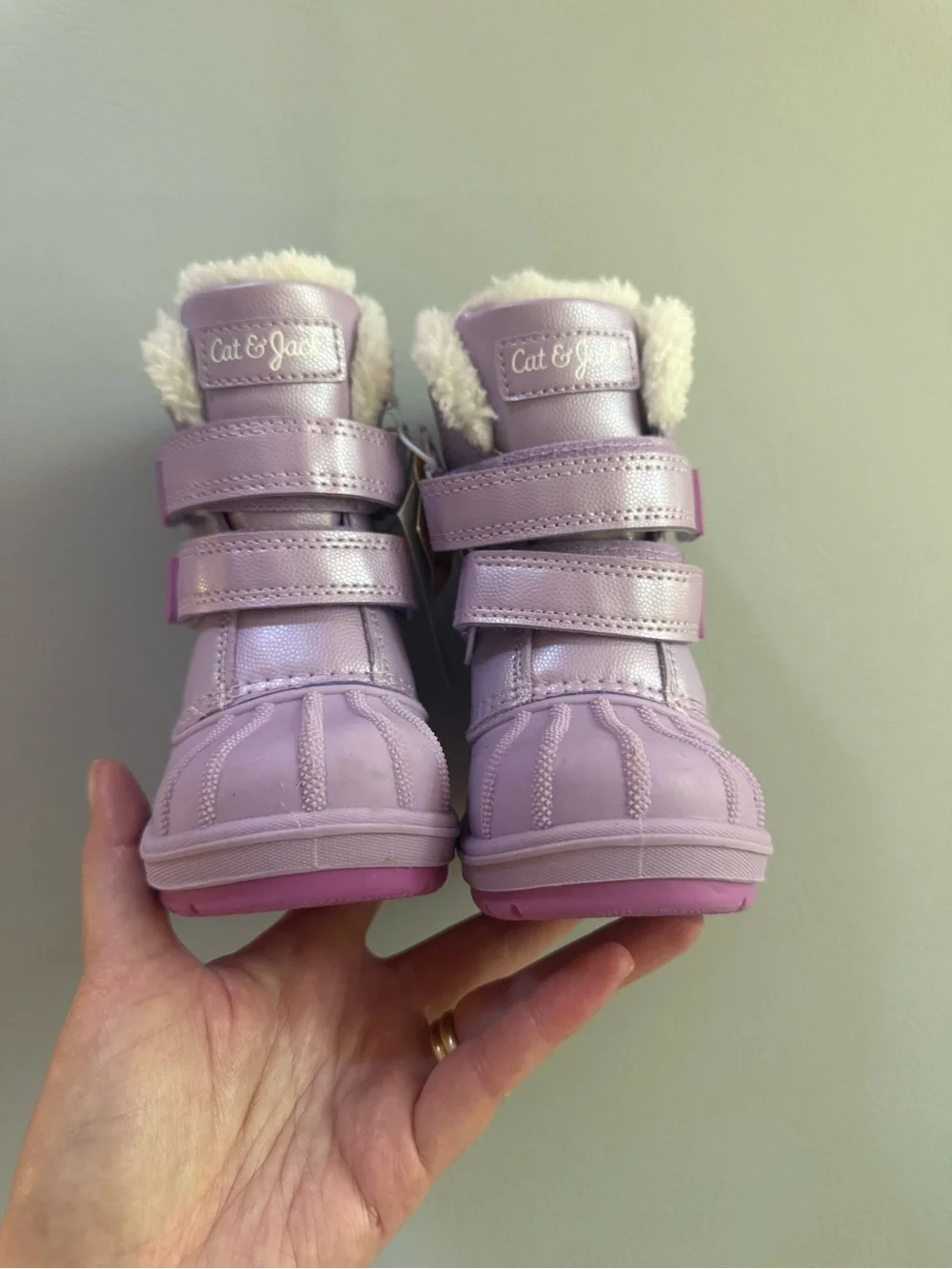 Cat & Jack Kids Girls Purple Snow Boots Waterproof Sizes 5 Toddler - New w Tags